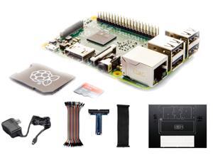 RaspberryPiCafe® Raspberry Pi 2 Deluxe Project Starter Kit w/8GB SanDisk® Class 10 MicroSD with NOOBS, 5.1v 2A (11W) PSU, 40 Pin MF Jumper Cables, Adafruit T-Cobbler Plus & PiDish w/BreadBoard RaspberryPiCafe® Raspberry Pi 2 Deluxe Project Starter Kit w/8GB SanDisk® Class 10 MicroSD with NOOBS, 5.1v 2A (11W) PSU, 40 Pin MF Jumper Cables, Adafruit T-Cobbler Plus & PiDish w/BreadBoard