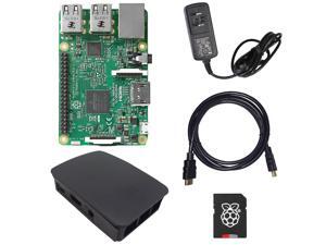 MakerBright™ Raspberry Pi 3 Deluxe Kit w/Raspberry Pi 3, Official Raspberry Pi Case (Black), 5.1v 2.4A PSU, 8GB NOOBS SanDisk Class 10 MicroSD, 6' HDMI 1.4 Cable MakerBright™ Raspberry Pi 3 Deluxe Kit w/Raspberry Pi 3, Official Raspberry Pi Case (Black), 5.1v 2.4A PSU, 8GB NOOBS SanDisk Class 10 MicroSD, 6' HDMI 1.4 Cable