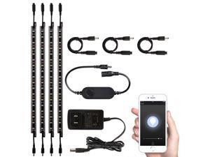 TORCHSTAR Smart LED Safe Lighting Kit(4), Work with Alexa, App Control, Dimmable, 5000K Daylight, UL Adapter for Under Cabinet, Gun Safe, Locker, Closet, Shelf, Showcase, 4Pcs TORCHSTAR Smart LED Safe Lighting Kit(4), Work with Alexa, App Control, Dimmable, 5000K Daylight, UL Adapter for Under Cabinet, Gun Safe, Locker, Closet, Shelf, Showcase, 4Pcs