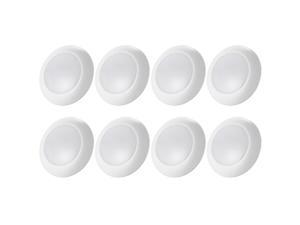 TORCHSTAR 8-Pack Dimmable LED Disk Light Flush Mount Recessed Retrofit Ceiling Lights, 15W (85W Eqv.), 5000K Daylight, Energy Star, Installs into 3”/4” J-box & 5”/6” Recessed Can