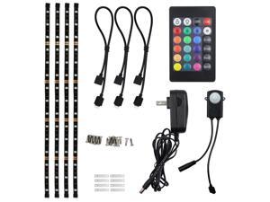 TORCHSTAR LED Strip Lights for 32 Inch-60 Inch HDTV, RGB LED TV Backlight Kit with Remote, ETL Listed, 16 Colors Changing Multi-color 5050 LEDs Bias Lighting, UL Adapter, Home Theater, Gaming Computer