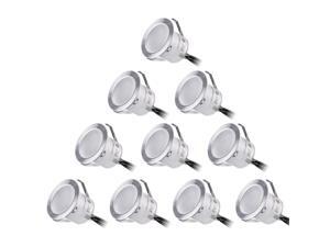 TORCHSTAR 10 Pack LED In Ground Lighting, IP67 Waterproof, 3000K Warm White, Recessed Deck Light Kit for Steps, Stairs, Patios, Gardens, Outdoor Landscape Lighting TORCHSTAR 10 Pack LED In Ground Lighting, IP67 Waterproof, 3000K Warm White, Recessed Deck Light Kit for Steps, Stairs, Patios, Gardens, Outdoor Landscape Lighting
