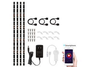 TorchStar LED Strip Light Kit, works with Amazon Alexa, 4pcs - Waterproof Strip Lights, Flexible Strips, RGB TorchStar LED Strip Light Kit, works with Amazon Alexa, 4pcs - Waterproof Strip Lights, Flexible Strips, RGB
