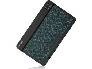 Fintie 10Inch Ultrathin 4mm Wireless Bluetooth Keyboard 7 Color Backlit for Android Tablet Samsung Galaxy Tab S7  S6  S5e Tab A 10197 ASUS Google Nexus Lenovo and Other Android Devices
