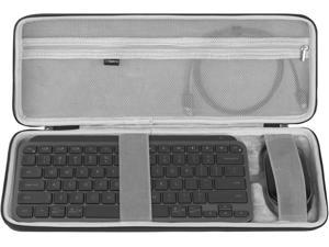 Geekria Hard Case Compatible with Logitech MX Keys Mini Advanced Wireless Illuminated Keyboard and Anywhere 3 Compact Mouse Combo Drak Grey