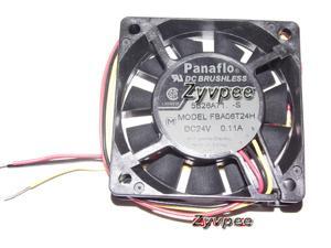 Zyvpee Panaflo 60*15mm FBA06T24H 24V 0.11A 3 wires 6cm inverter cooling fan Zyvpee Panaflo 60*15mm FBA06T24H 24V 0.11A 3 wires 6cm inverter cooling fan
