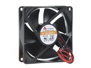 80MM Power CPU Cooling FD128025EB-N 12V 0.45A 2 Wires 2 Pins Case Fan 80*25mm
