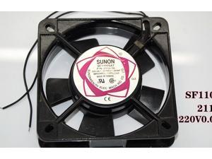 SUNON SF11025AT 2112HSL 11025 Sleeve Bearing Cooling Fan with 220~240V AC  ,50/60(Hz),23/21(W), 2 Wires