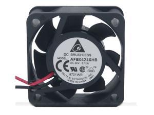 Delta 4CM AFB0424SHB Dual Balls Bearing Cooling fan with 24V 0.18A 2 Wires
