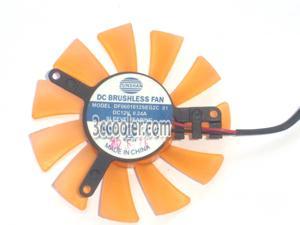 ZUNSHAN DF0601012SEG2C 01 12V 0.24A 2 Wires 11 Blaldes Frameless DC Cooling fan, VGA Fan