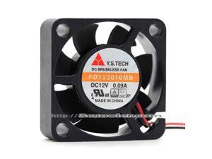 Y.S.TECH 3010 FD123010MB 12V 0.09A 2 Wires 2 Pins 3CM Case Fan mini fan