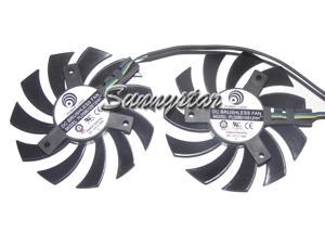 2pcs / group Power Logic PLD08010S12HH 12V 0.35A 4 wires 4 pins vga fan MSI graphics card cooler