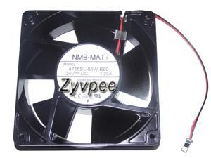 Original 120x38mm NMB 4715SL-05W-B60 24V 1.2A 2 Wires 2 Pins Water-proof Axial Fan