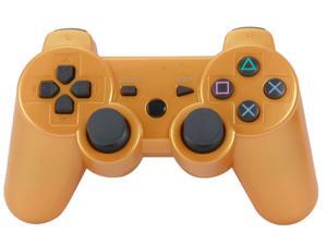 Premium Wireless Bluetooth Double Vibration Controller Remote Game Console For Sony PS3 - Gold (Althemax) Premium Wireless Bluetooth Double Vibration Controller Remote Game Console For Sony PS3 - Gold (Althemax)
