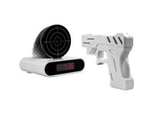 Novelty Gadget Funny LCD Shooting Game Target Panel Gun Alarm Clock Gift Toy - White (Althemax) Novelty Gadget Funny LCD Shooting Game Target Panel Gun Alarm Clock Gift Toy - White (Althemax)
