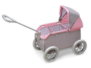 Leisure Twin Doll Wagon - Gray/Pink Leisure Twin Doll Wagon - Gray/Pink