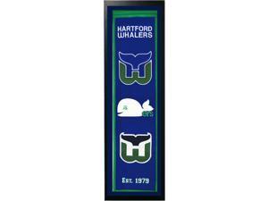 Hartford Whalers Logo History Felt Banner 14 x 37 Hartford Whalers Logo History Felt Banner 14 x 37