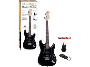 Spectrum Ail 81B Black Full Size Electric Guitar. Spectrum Ail 81B Black Full Size Electric Guitar.