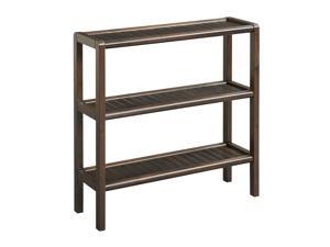 NewRidge Home Solid Wood Abingdon Console, Stand, Bookcase, Shoe Rack, 3 Tier, Espresso NewRidge Home Solid Wood Abingdon Console, Stand, Bookcase, Shoe Rack, 3 Tier, Espresso