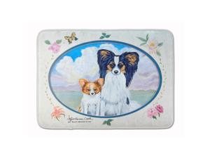 Caroline's Treasures Papillon Floor Mat, 19 x 27, Multicolor 7243RUG Caroline's Treasures Papillon Floor Mat, 19 x 27, Multicolor 7243RUG