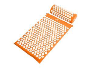 ProSource Acupressure Mat Pillow Set Back/Neck Pain Relief Muscle Relaxation, Orange ProSource Acupressure Mat Pillow Set Back/Neck Pain Relief Muscle Relaxation, Orange