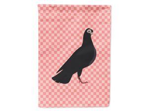 Carolines Treasures BB7947CHF Budapest Highflyer Pigeon Pink Check Canvas House Flag, Size, Multicolor Carolines Treasures BB7947CHF Budapest Highflyer Pigeon Pink Check Canvas House Flag, Size, Multicolor