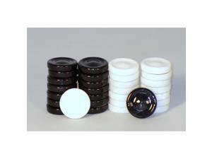Black & White Alabaster Checkers Black & White Alabaster Checkers