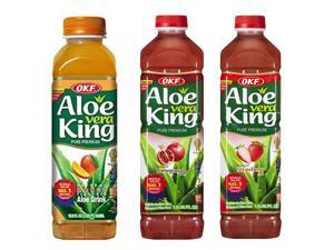 Aloe Vera King, Mango, Pomegranate & Strawberry, 50.7-Ounce Bottles (Pack of 12 each) Aloe Vera King, Mango, Pomegranate & Strawberry, 50.7-Ounce Bottles (Pack of 12 each)