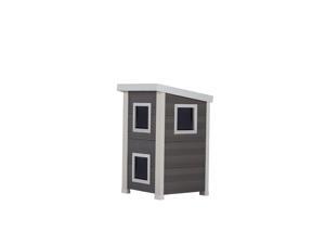 Feral Cat Townhouse /Gray/Antique White Feral Cat Townhouse /Gray/Antique White