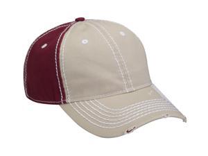 ADAMS RAMBLER- Two Tone Distressed Cap with Heavy Stitching ACRM102KHMA001 ADAMS RAMBLER- Two Tone Distressed Cap with Heavy Stitching ACRM102KHMA001