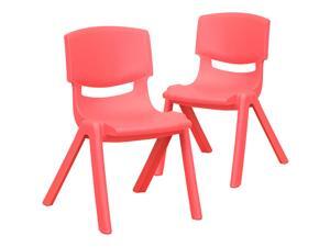 2 Pack Red Plastic Stackable School Chair with 12" Seat Height 2 Pack Red Plastic Stackable School Chair with 12" Seat Height