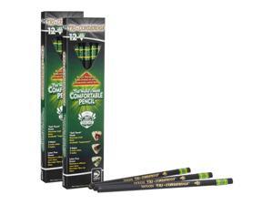 Tri-Conderoga 3-Sided Pencils with Sharpener, 12 Per Pack, 2 Packs Tri-Conderoga 3-Sided Pencils with Sharpener, 12 Per Pack, 2 Packs