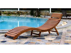 Curved Folding Chaise Lounger