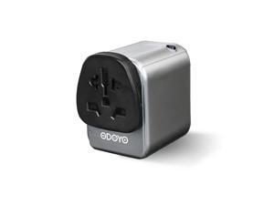HYTX Universal Travel Adapter - All-in-One International Wall Charger AC Plug Adapter for USA/UK/AUS/CN with USB & USB C PD Quick Charge 3.0 HYTX Universal Travel Adapter - All-in-One International Wall Charger AC Plug Adapter for USA/UK/AUS/CN with USB & USB C PD Quick Charge 3.0