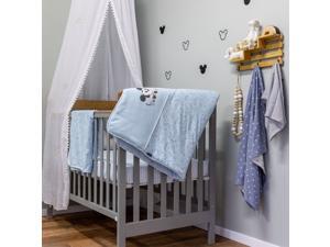 Disney Baby Blue Mickey Mouse Starry Night Cotton 3 Piece Crib Bedding Set Disney Baby Blue Mickey Mouse Starry Night Cotton 3 Piece Crib Bedding Set