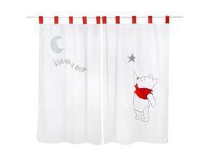 Gray Winnie the Pooh Sleeping Baby 2 Curtains Gray Winnie the Pooh Sleeping Baby 2 Curtains