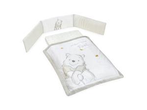 Disney Gray Winnie the Pooh Cotton 3 Piece Crib Bedding Set Disney Gray Winnie the Pooh Cotton 3 Piece Crib Bedding Set