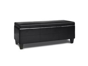Afton 48 in Wide Rectangle Storage Ottoman Bench Afton 48 in Wide Rectangle Storage Ottoman Bench