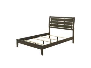 Eastern King Bed, Gray Finish