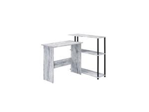 Writing Desk, Antique White & Black Finish Writing Desk, Antique White & Black Finish