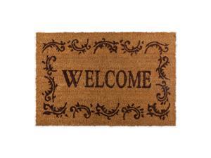 J&M Welcome Filigree W/Bern Border Vinyl Back Coir 24x36 Doormat J&M Welcome Filigree W/Bern Border Vinyl Back Coir 24x36 Doormat