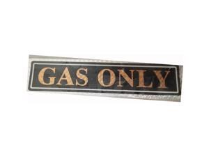 BARJAN - 04576 "GAS ONLY" GOLD TRUCK SIGN (12 PACK) BARJAN - 04576 "GAS ONLY" GOLD TRUCK SIGN (12 PACK)