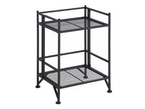 Ergode Xtra Storage 2 Tier Folding Metal Shelf Ergode Xtra Storage 2 Tier Folding Metal Shelf