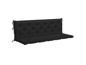 vidaXL Cushion for Swing Chair Black 70.9" Fabric?Garden Seating Throw Pillow