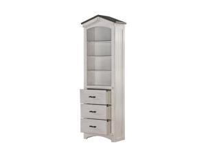 Ergode Bookcase Cabinet Weathered White & Washed Gray Ergode Bookcase Cabinet Weathered White & Washed Gray