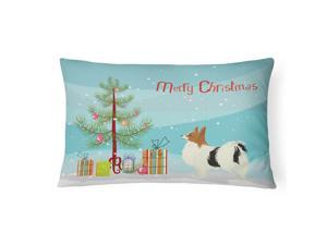 Papillon Christmas Tree Canvas Fabric Decorative Pillow Papillon Christmas Tree Canvas Fabric Decorative Pillow