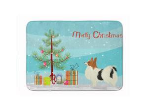 Papillon Christmas Tree Machine Washable Memory Foam Mat Papillon Christmas Tree Machine Washable Memory Foam Mat