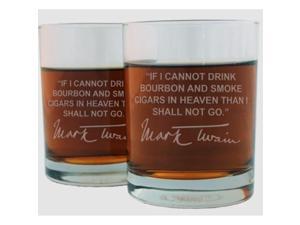 Mark Twain Famous Quote Italian Crystal Whiskey Glass