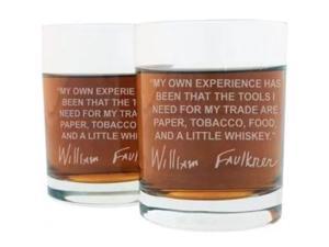 William Faulkner Famous Italian Crystal Whiskey Glass