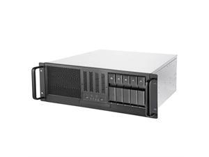 4U rackmount server chassis with 3x 5.25" drive bays, 5 x 3.5" SAS 12G/ SATA 6G hot swap, 2X2.5 in the bottom, 1 x 2.5(support up to 9.5mm) or 1xSlim ODD(12.7mm), USB 3.1 Gen 1 Type A x2